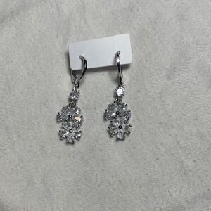 Pretty Bird Silver Crystal Earrings Gold Plated